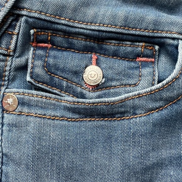 True Religion Blue Straight Leg Jeans - Picture 11 of 12